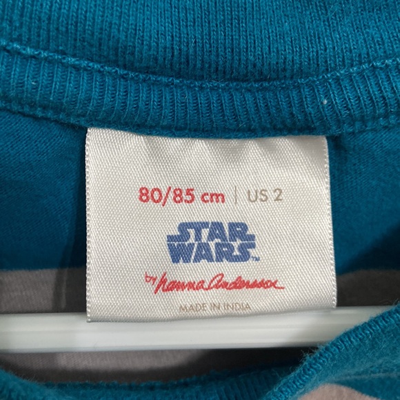 Hanna Andersson Star Wars Chewy Chewbacca Striped Long Sleeve T-Shirt Unisex 2T - Picture 5 of 8